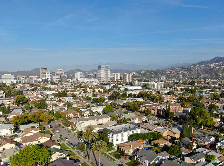 A view of Glendale, California